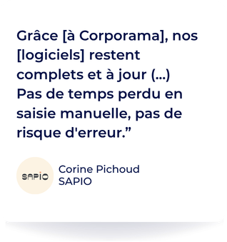 Avis de SAPIO concernant Corporama