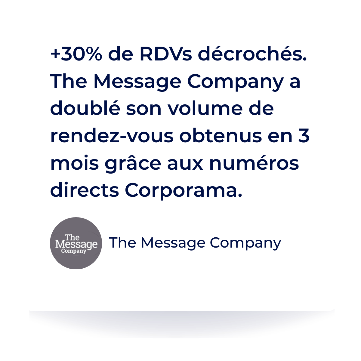 Avis de The Message Company concernantCorporama
