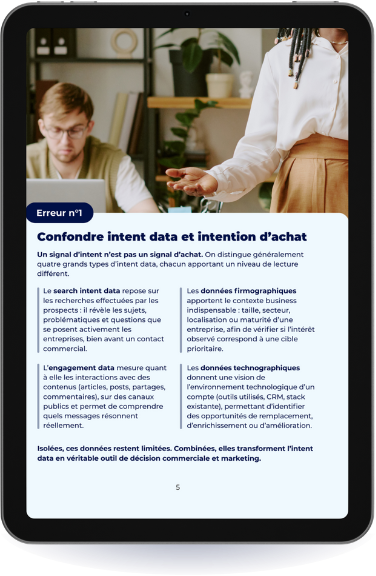 Page 2 de l'aperçu de l'ebook Corporama consacré à l'intent data