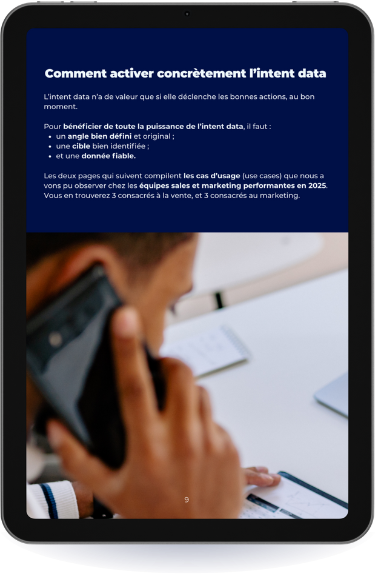 Page 3 de l'aperçu de l'ebook Corporama consacré à l'intent data